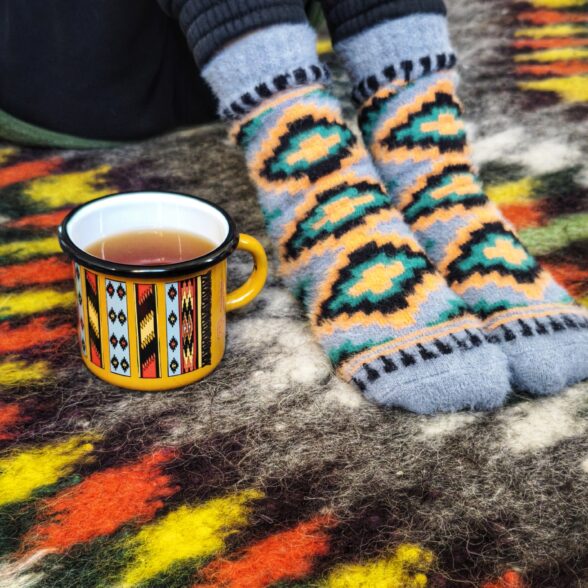 Шкарпетки теплі “Ліжник” сірий