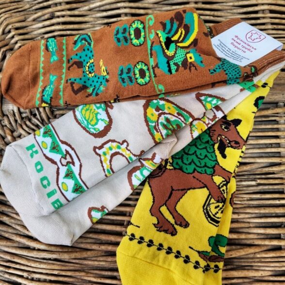 Шкарпетки набір “Косівська кераміка” (3шт)