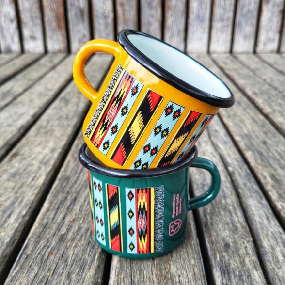 Горнятко металеве “Ліжник”  темно-зелене