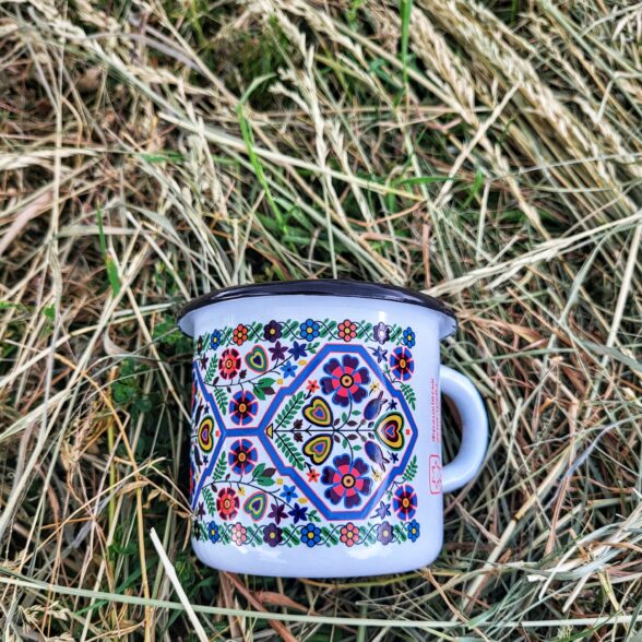 Горнятко металеве “Вишиванка” біле