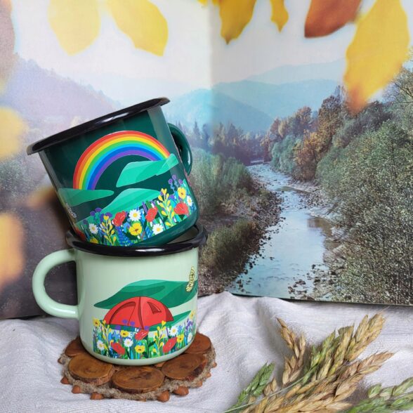 Горнятко металеве “Райдуга” м’ятне