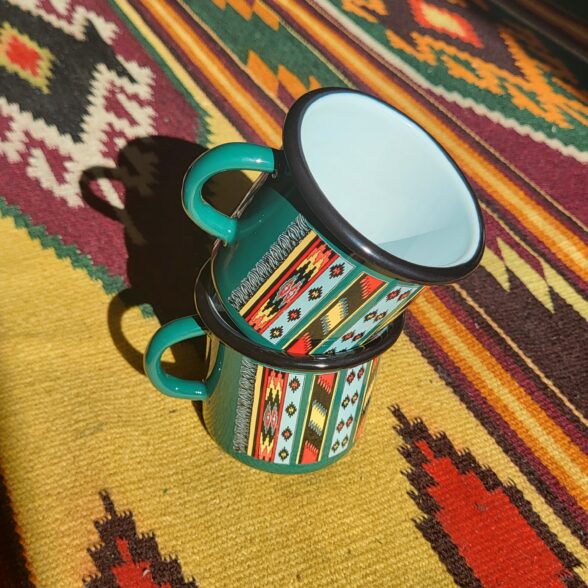 Горнятко металеве “Ліжник”  темно-зелене