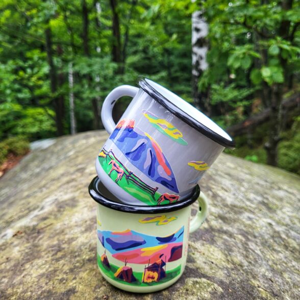 Горнятко металеве “Б’ютіфул Карпати” лимонне