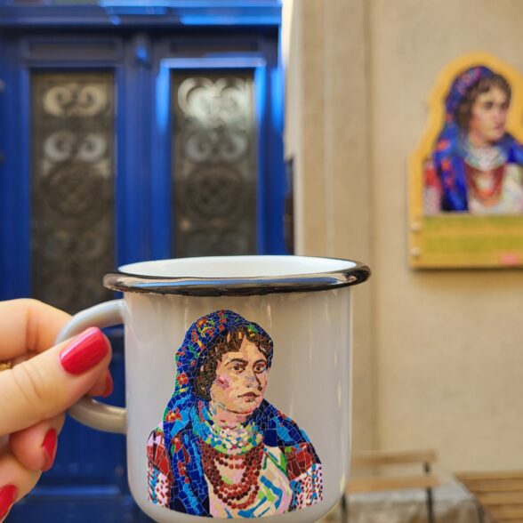 Горнятко металеве “Відважна” сіре