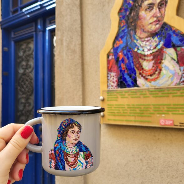 Горнятко металеве “Відважна” сіре