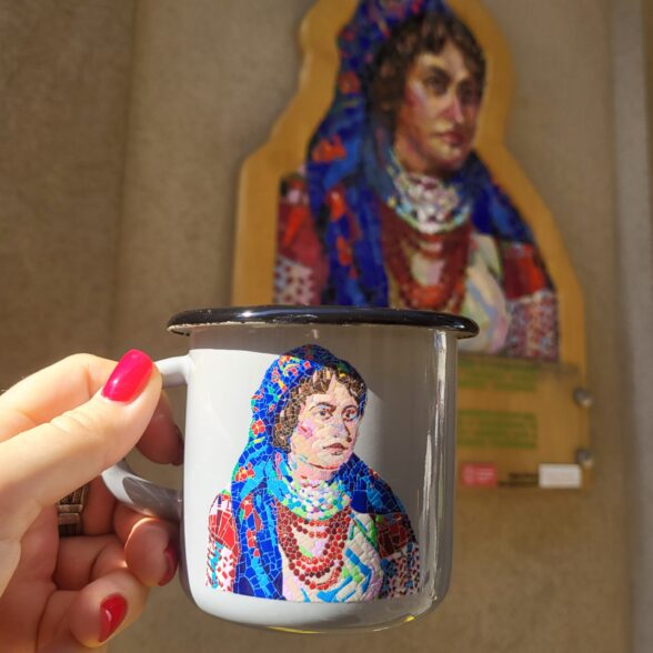 Горнятко металеве “Відважна” сіре