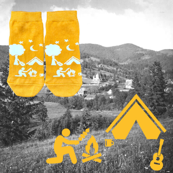 Шкарпетки набір “Тиждень у Карпатах” в подарунковій коробочці (7шт)