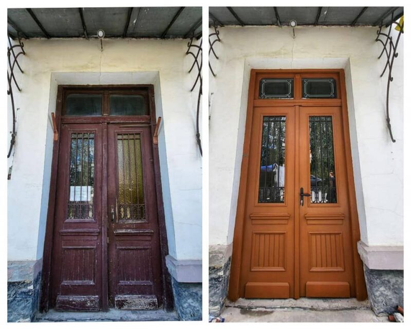 Троє відреставрованих дверей у м.Чортків (Тернопільська обл)