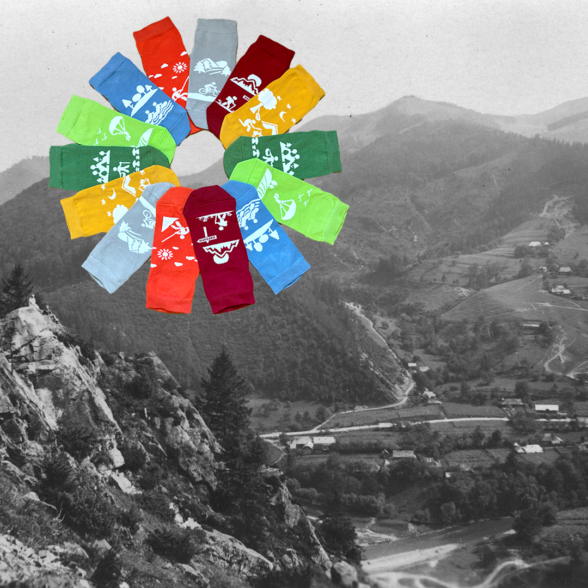 Шкарпетки набір “Тиждень у Карпатах” в подарунковій коробочці (7шт)