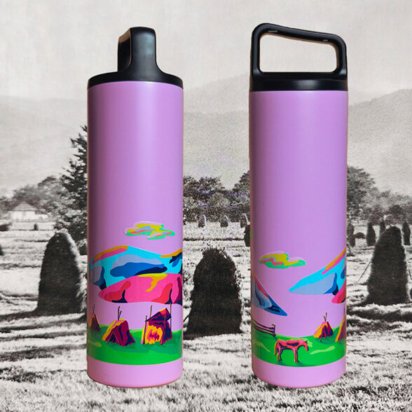 Термос металевий “Б’ютіфул Карпати” бузковий