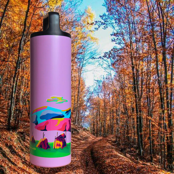 Термос металевий “Б’ютіфул Карпати” бузковий