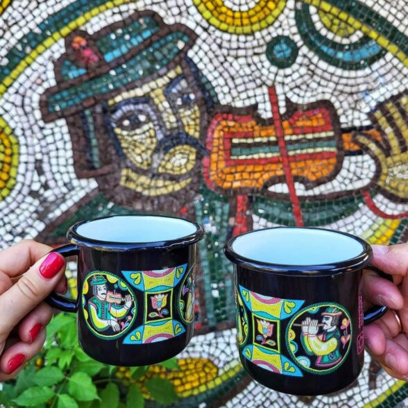 Горнятко металеве “МузИки” чорне