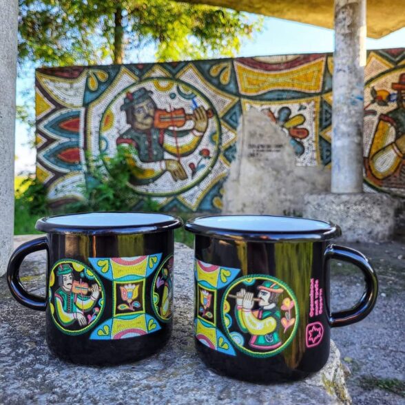 Горнятко металеве “МузИки” чорне