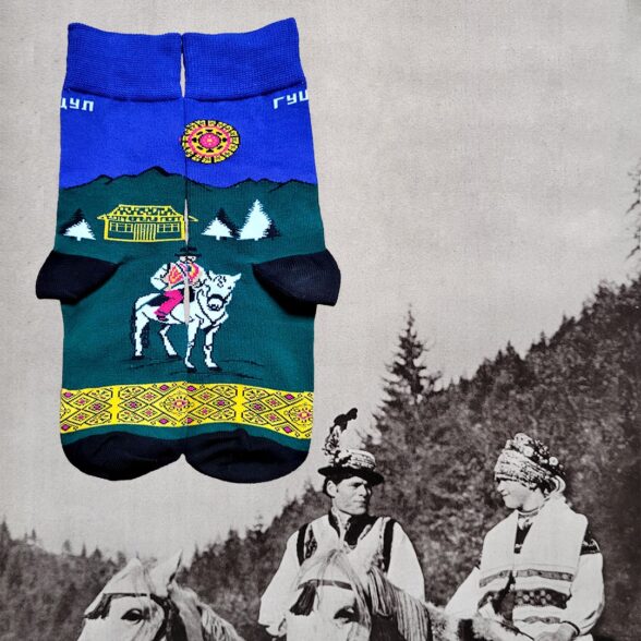 Шкарпетки “Гуцул на коні”