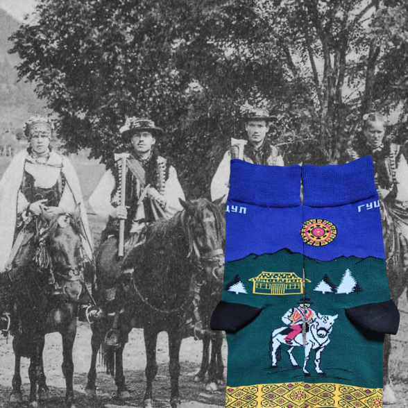 Шкарпетки “Гуцул на коні”