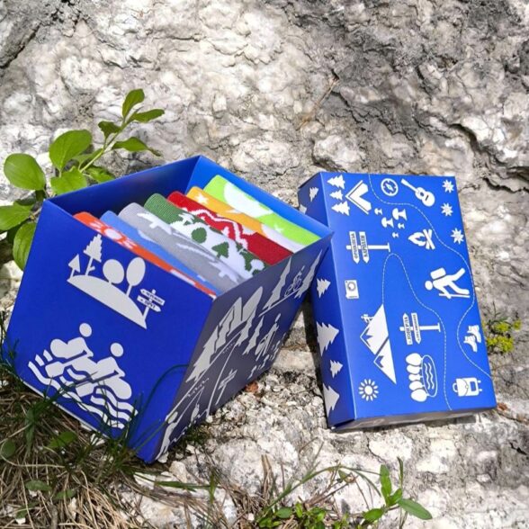 Шкарпетки набір “Тиждень у Карпатах” в подарунковій коробочці (7шт)