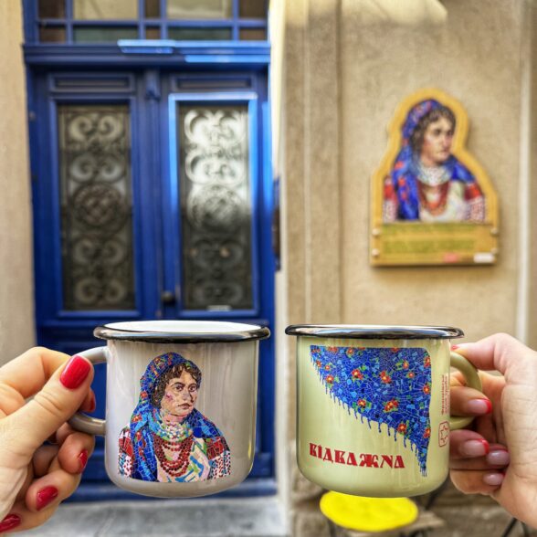 Горнятко металеве “Відважна” сіре