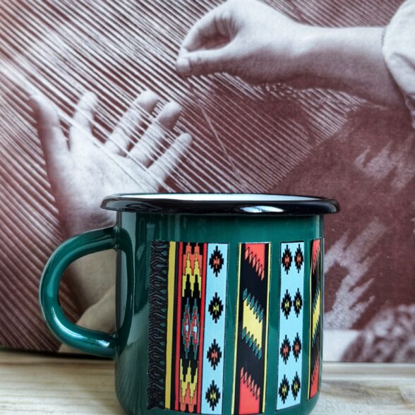 Горнятко металеве “Ліжник”  темно-зелене