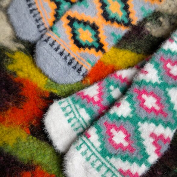 Шкарпетки теплі “Ліжник” білий