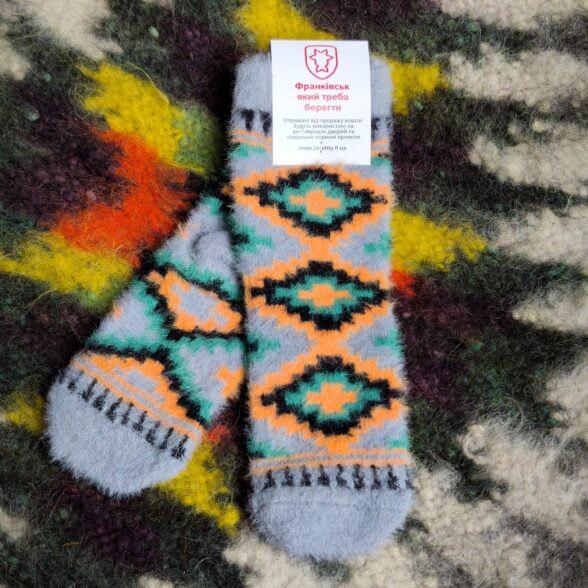 Шкарпетки теплі “Ліжник” сірий