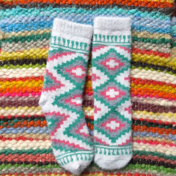 Шкарпетки теплі “Ліжник” білий