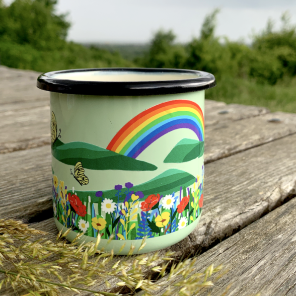 Горнятко металеве “Райдуга” м’ятне