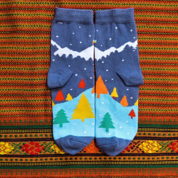 Шкарпетки дитячі “Зайчик-колядник”