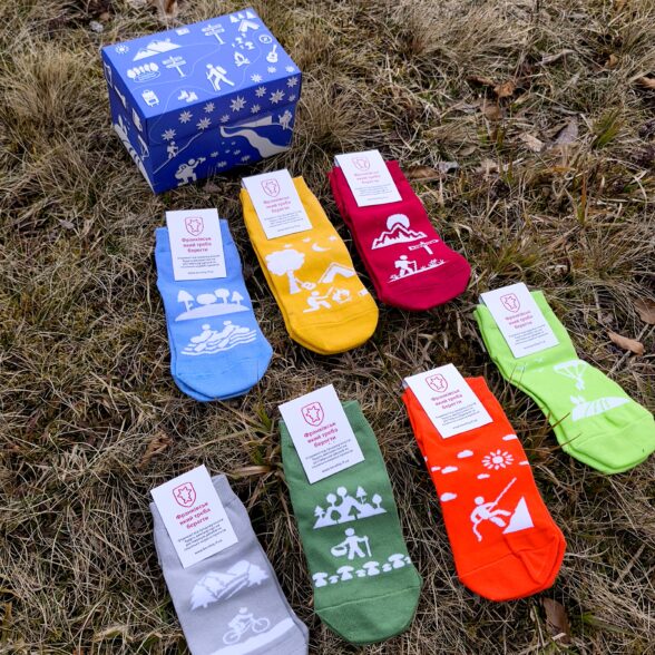 Шкарпетки набір “Тиждень у Карпатах” в подарунковій коробочці (7шт)