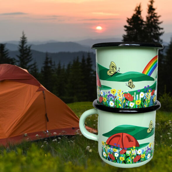 Горнятко металеве “Райдуга” м’ятне