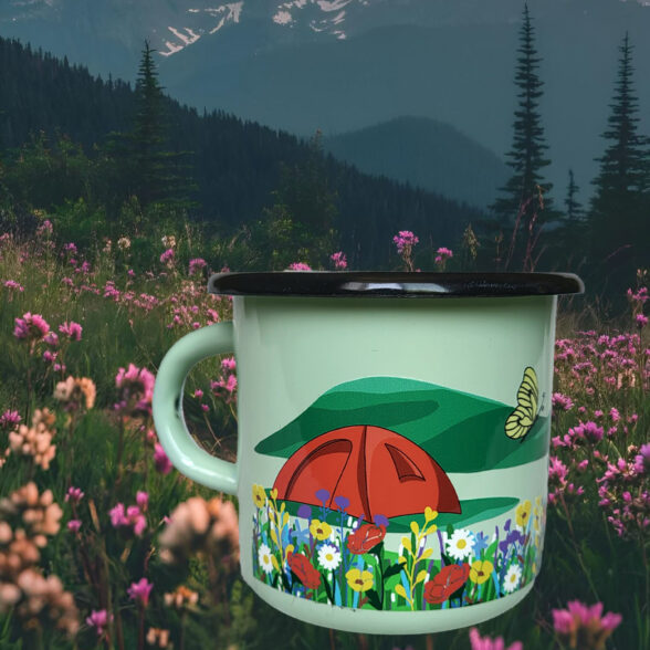 Горнятко металеве “Райдуга” м’ятне