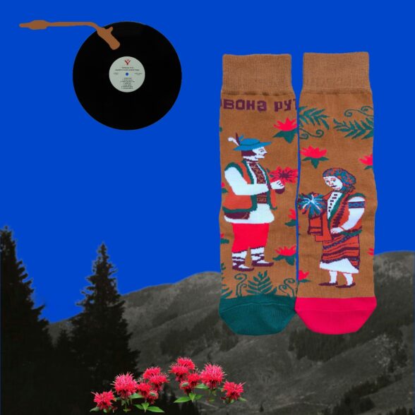 Шкарпетки набір «Пісня буде поміж нас» в подарунковій коробочці (3шт)