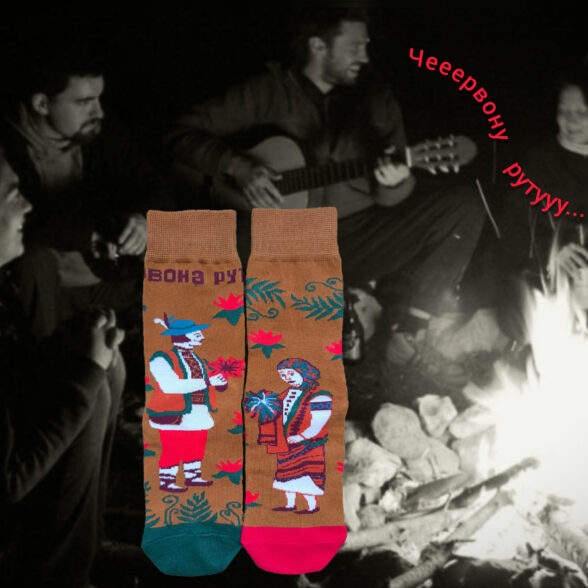 Шкарпетки набір «Пісня буде поміж нас» в подарунковій коробочці (3шт)