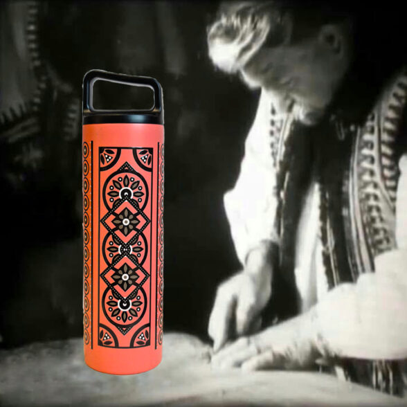 Термос металевий “Скриня” помаранчевий