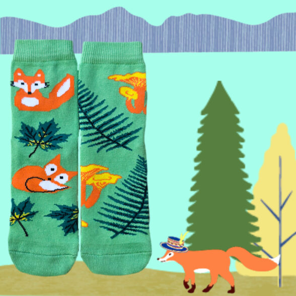 Набір дитячих шкарпеток «Мамо, я в Карпатах!» (7 шт) в подарунковій коробочці