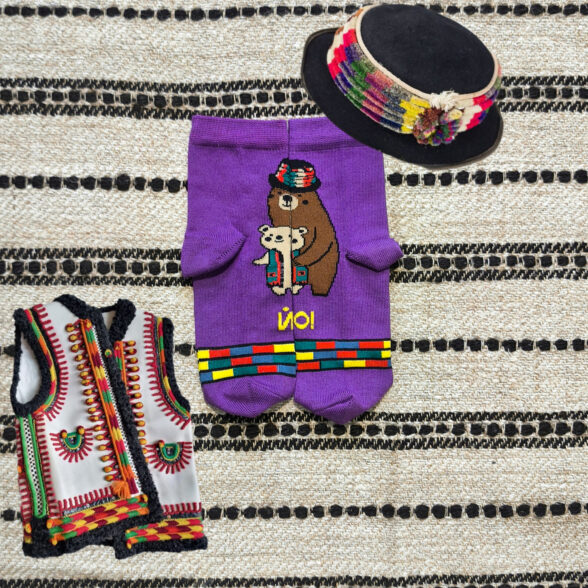 Шкарпетки дитячі “Сім’я ведмедиків-гуцулів”