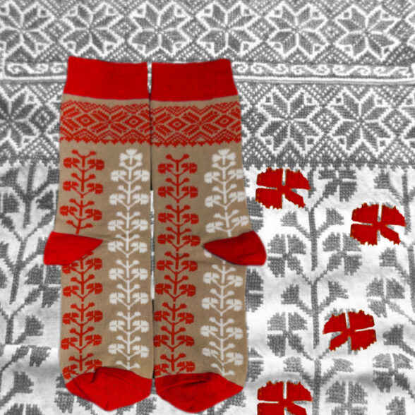 Набір шкарпеток “Святковий” в подарунковій коробочці (3шт)