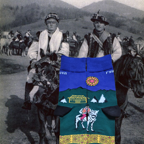 Шкарпетки “Гуцул на коні”