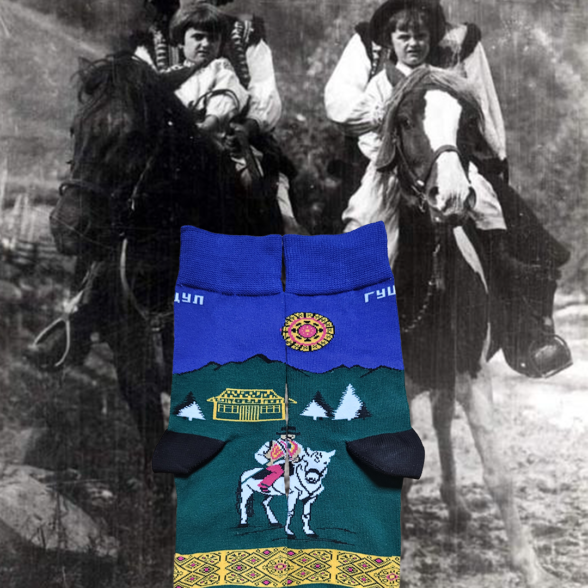 Шкарпетки “Гуцул на коні”