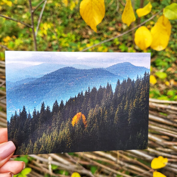 Листівка “Осінь на Угорських скелях”