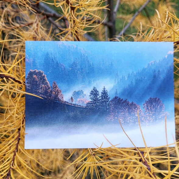 Листівка “Ранок в селі Зелен”