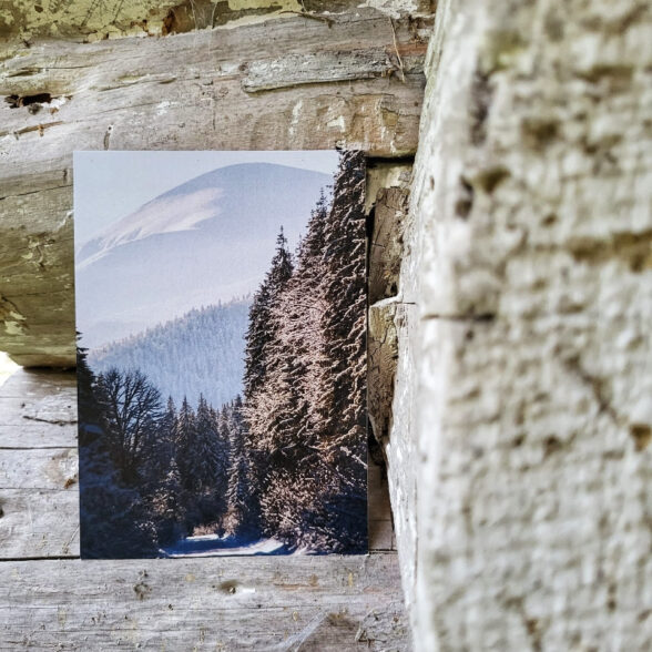 Листівка “Зимова дорога на Говерлу”