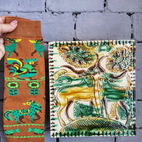 Шкарпетки набір “Косівська кераміка” (3шт)