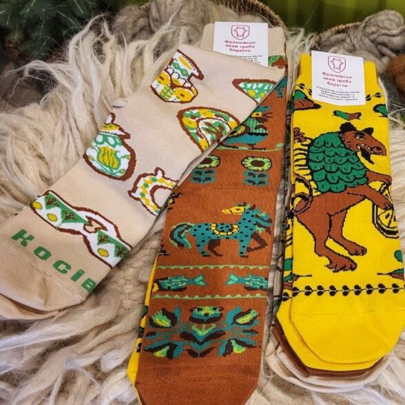 Шкарпетки набір “Косівська кераміка” (3шт)