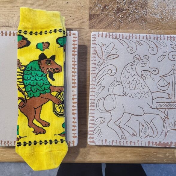 Шкарпетки набір “Косівська кераміка” (3шт)