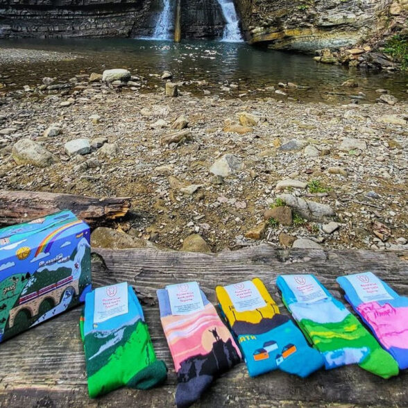 Шкарпетки набір “Вершини” в подарунковій коробочці (5шт)