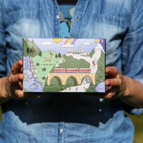 Шкарпетки набір “Вершини” в подарунковій коробочці (5шт)