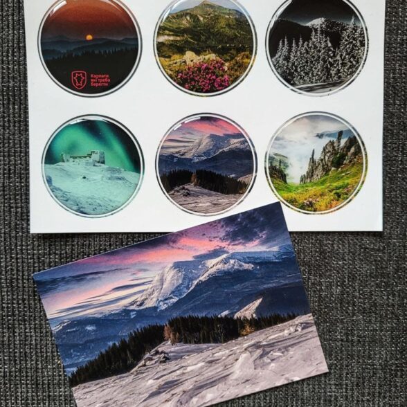 Наліпки об’ємні “Карпати”№2