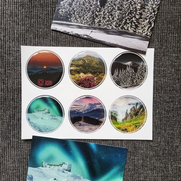 Наліпки об’ємні “Карпати”№2