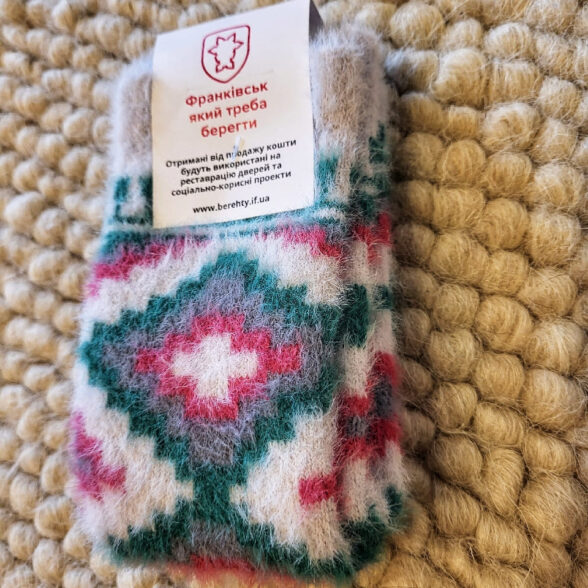 Шкарпетки теплі “Ліжник” білий