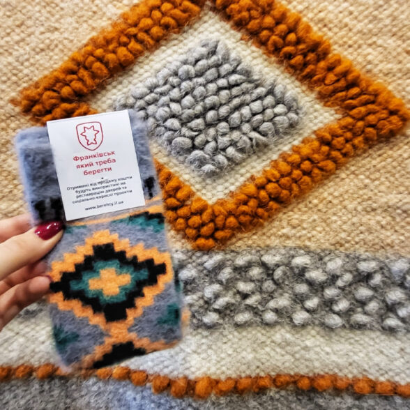 Шкарпетки теплі “Ліжник” сірий